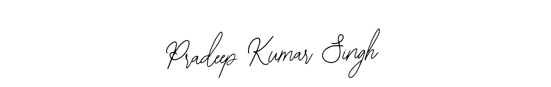 How to make Pradeep Kumar Singh name signature. Use Bearetta-2O07w style for creating short signs online. This is the latest handwritten sign. Pradeep Kumar Singh signature style 12 images and pictures png