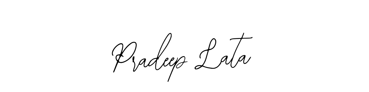 Use a signature maker to create a handwritten signature online. With this signature software, you can design (Bearetta-2O07w) your own signature for name Pradeep Lata. Pradeep Lata signature style 12 images and pictures png