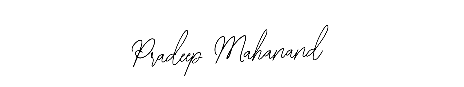 Use a signature maker to create a handwritten signature online. With this signature software, you can design (Bearetta-2O07w) your own signature for name Pradeep Mahanand. Pradeep Mahanand signature style 12 images and pictures png