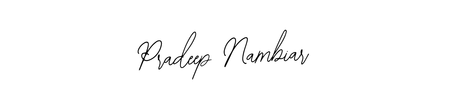 if you are searching for the best signature style for your name Pradeep Nambiar. so please give up your signature search. here we have designed multiple signature styles  using Bearetta-2O07w. Pradeep Nambiar signature style 12 images and pictures png