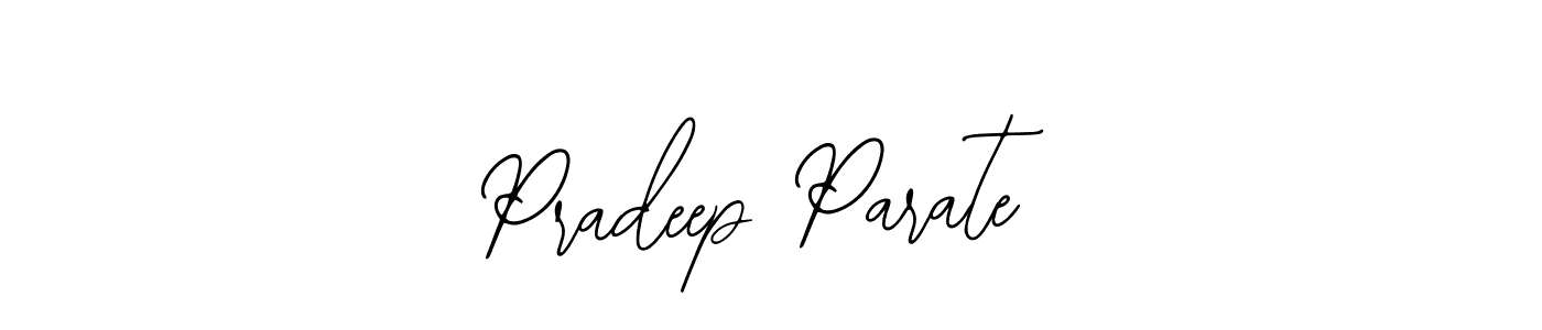 Use a signature maker to create a handwritten signature online. With this signature software, you can design (Bearetta-2O07w) your own signature for name Pradeep Parate. Pradeep Parate signature style 12 images and pictures png