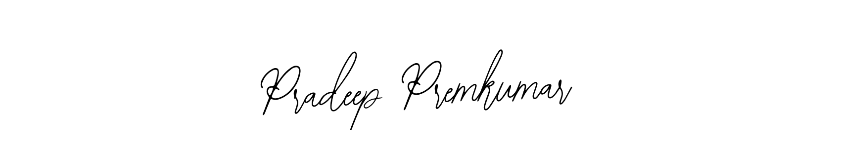 How to make Pradeep Premkumar name signature. Use Bearetta-2O07w style for creating short signs online. This is the latest handwritten sign. Pradeep Premkumar signature style 12 images and pictures png