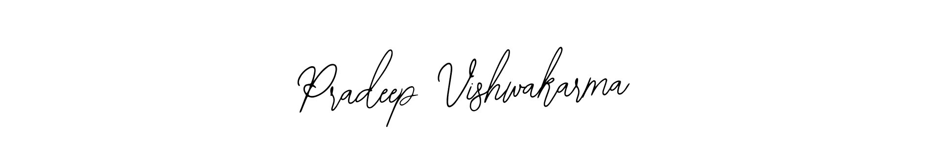Use a signature maker to create a handwritten signature online. With this signature software, you can design (Bearetta-2O07w) your own signature for name Pradeep Vishwakarma. Pradeep Vishwakarma signature style 12 images and pictures png