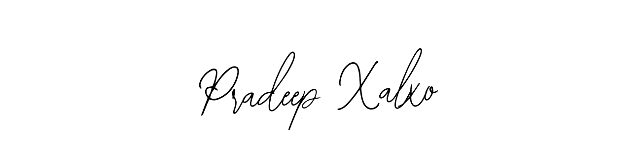How to Draw Pradeep Xalxo signature style? Bearetta-2O07w is a latest design signature styles for name Pradeep Xalxo. Pradeep Xalxo signature style 12 images and pictures png