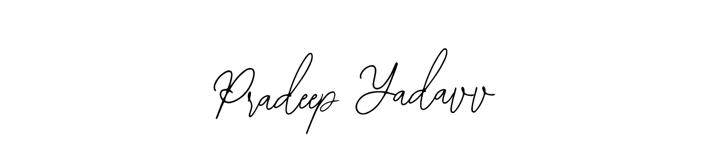Use a signature maker to create a handwritten signature online. With this signature software, you can design (Bearetta-2O07w) your own signature for name Pradeep Yadavv. Pradeep Yadavv signature style 12 images and pictures png