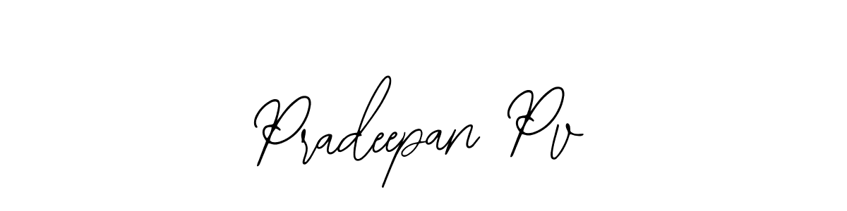 Create a beautiful signature design for name Pradeepan Pv. With this signature (Bearetta-2O07w) fonts, you can make a handwritten signature for free. Pradeepan Pv signature style 12 images and pictures png