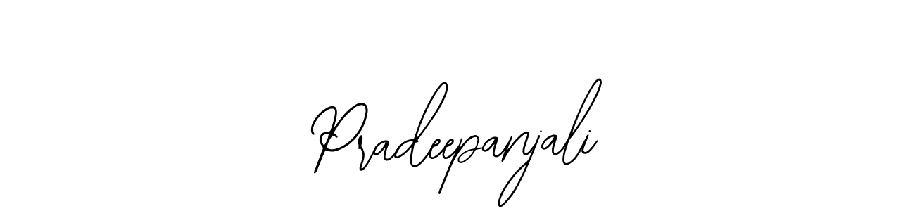 How to make Pradeepanjali name signature. Use Bearetta-2O07w style for creating short signs online. This is the latest handwritten sign. Pradeepanjali signature style 12 images and pictures png