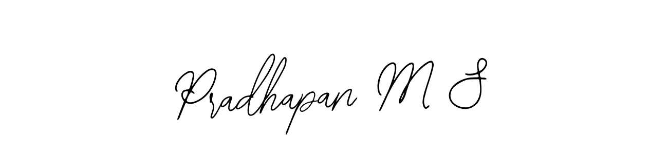 Design your own signature with our free online signature maker. With this signature software, you can create a handwritten (Bearetta-2O07w) signature for name Pradhapan M S. Pradhapan M S signature style 12 images and pictures png