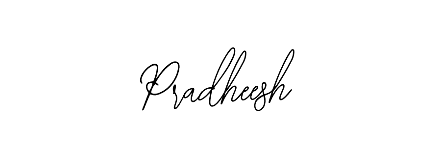 How to make Pradheesh name signature. Use Bearetta-2O07w style for creating short signs online. This is the latest handwritten sign. Pradheesh signature style 12 images and pictures png