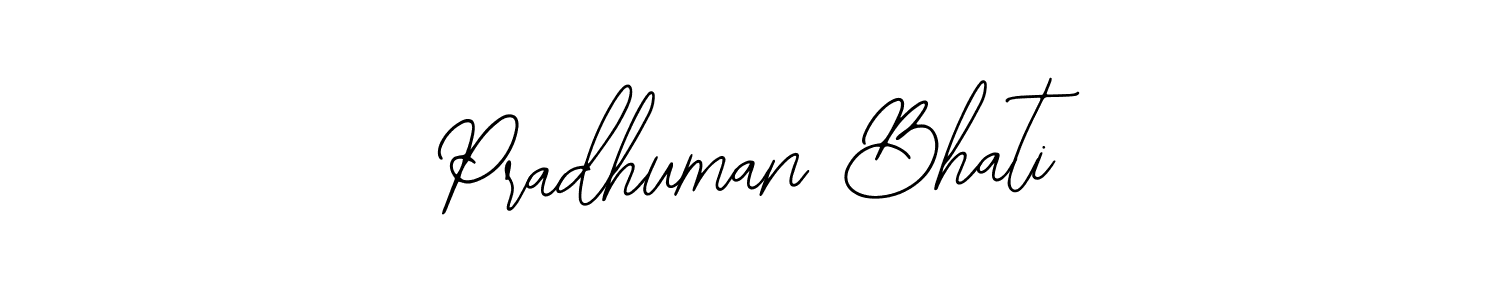 Use a signature maker to create a handwritten signature online. With this signature software, you can design (Bearetta-2O07w) your own signature for name Pradhuman Bhati. Pradhuman Bhati signature style 12 images and pictures png