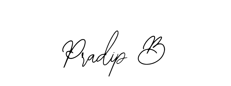 Create a beautiful signature design for name Pradip B. With this signature (Bearetta-2O07w) fonts, you can make a handwritten signature for free. Pradip B signature style 12 images and pictures png