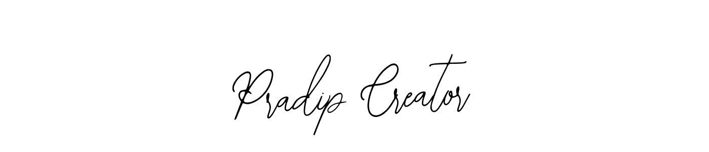 Use a signature maker to create a handwritten signature online. With this signature software, you can design (Bearetta-2O07w) your own signature for name Pradip Creator. Pradip Creator signature style 12 images and pictures png