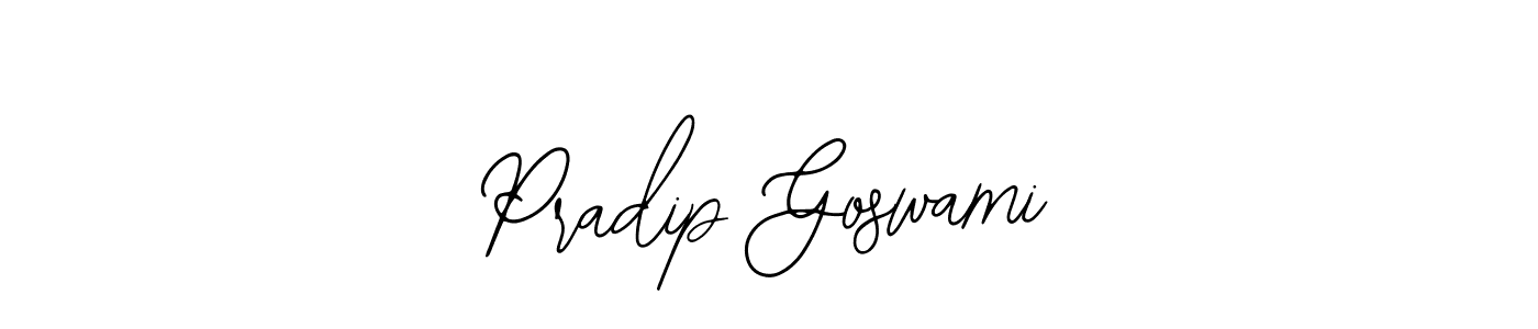 Bearetta-2O07w is a professional signature style that is perfect for those who want to add a touch of class to their signature. It is also a great choice for those who want to make their signature more unique. Get Pradip Goswami name to fancy signature for free. Pradip Goswami signature style 12 images and pictures png