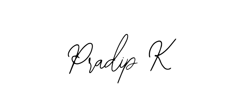 Pradip K stylish signature style. Best Handwritten Sign (Bearetta-2O07w) for my name. Handwritten Signature Collection Ideas for my name Pradip K. Pradip K signature style 12 images and pictures png