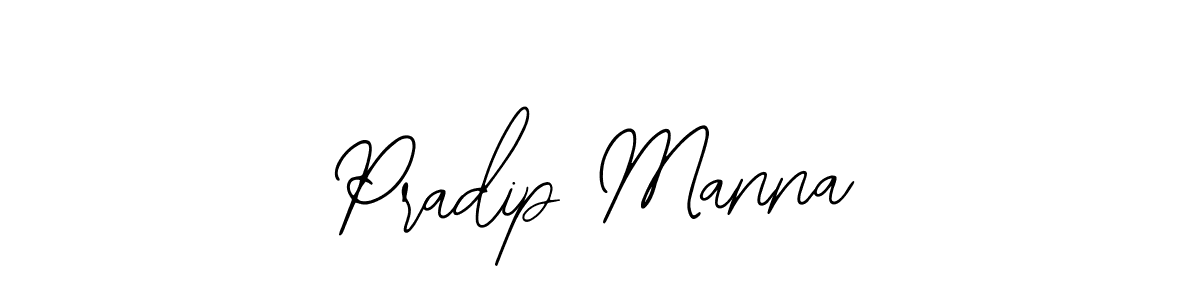 How to make Pradip Manna name signature. Use Bearetta-2O07w style for creating short signs online. This is the latest handwritten sign. Pradip Manna signature style 12 images and pictures png