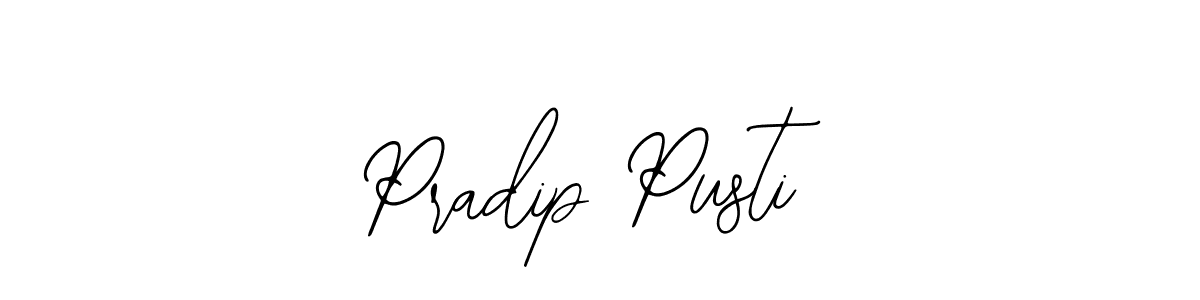 Use a signature maker to create a handwritten signature online. With this signature software, you can design (Bearetta-2O07w) your own signature for name Pradip Pusti. Pradip Pusti signature style 12 images and pictures png