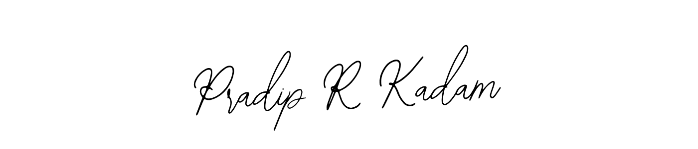 This is the best signature style for the Pradip R Kadam name. Also you like these signature font (Bearetta-2O07w). Mix name signature. Pradip R Kadam signature style 12 images and pictures png