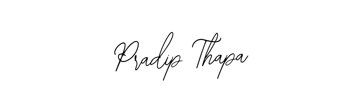 The best way (Bearetta-2O07w) to make a short signature is to pick only two or three words in your name. The name Pradip Thapa include a total of six letters. For converting this name. Pradip Thapa signature style 12 images and pictures png