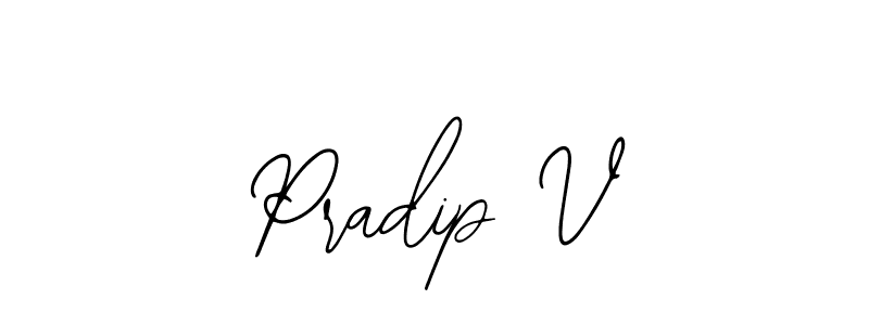 Create a beautiful signature design for name Pradip V. With this signature (Bearetta-2O07w) fonts, you can make a handwritten signature for free. Pradip V signature style 12 images and pictures png