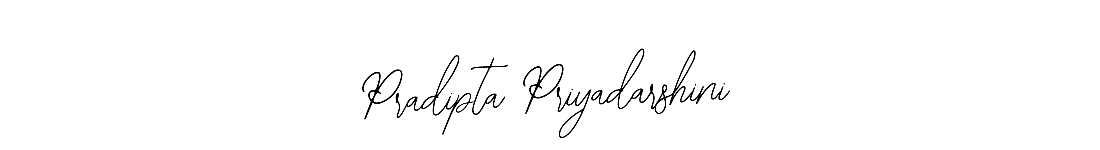 How to make Pradipta Priyadarshini name signature. Use Bearetta-2O07w style for creating short signs online. This is the latest handwritten sign. Pradipta Priyadarshini signature style 12 images and pictures png