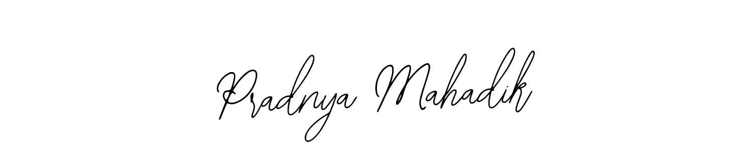 Bearetta-2O07w is a professional signature style that is perfect for those who want to add a touch of class to their signature. It is also a great choice for those who want to make their signature more unique. Get Pradnya Mahadik name to fancy signature for free. Pradnya Mahadik signature style 12 images and pictures png