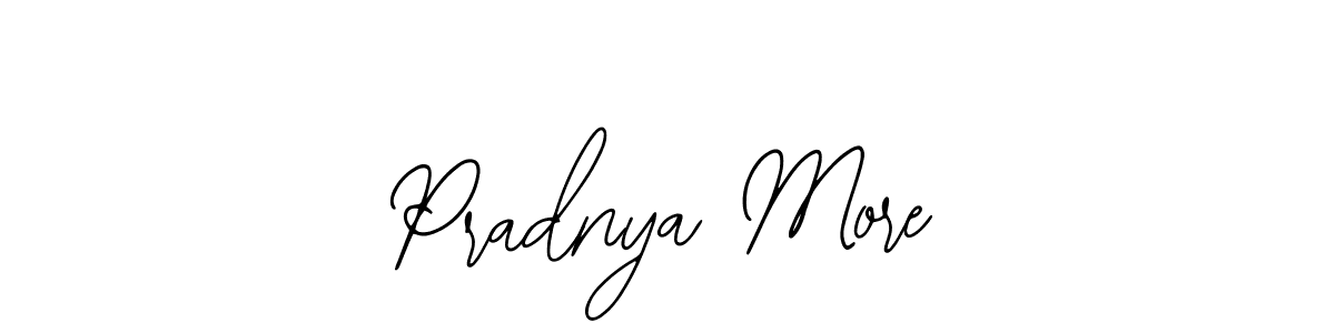 Use a signature maker to create a handwritten signature online. With this signature software, you can design (Bearetta-2O07w) your own signature for name Pradnya More. Pradnya More signature style 12 images and pictures png