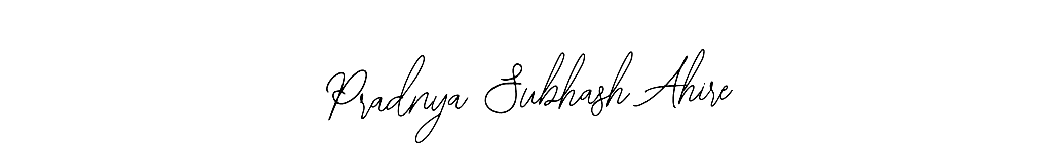 Also You can easily find your signature by using the search form. We will create Pradnya Subhash Ahire name handwritten signature images for you free of cost using Bearetta-2O07w sign style. Pradnya Subhash Ahire signature style 12 images and pictures png