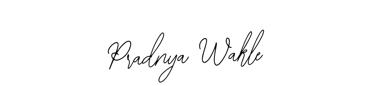 How to make Pradnya Wakle name signature. Use Bearetta-2O07w style for creating short signs online. This is the latest handwritten sign. Pradnya Wakle signature style 12 images and pictures png