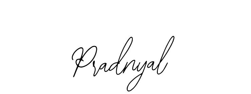 How to make Pradnyal name signature. Use Bearetta-2O07w style for creating short signs online. This is the latest handwritten sign. Pradnyal signature style 12 images and pictures png