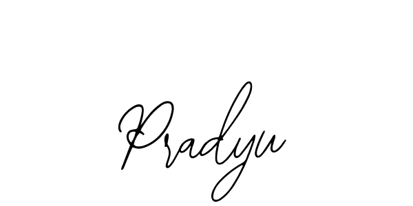 Design your own signature with our free online signature maker. With this signature software, you can create a handwritten (Bearetta-2O07w) signature for name Pradyu. Pradyu signature style 12 images and pictures png