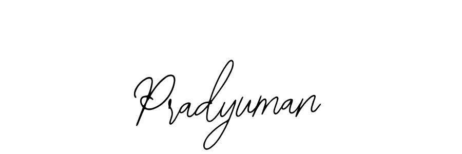 Also we have Pradyuman name is the best signature style. Create professional handwritten signature collection using Bearetta-2O07w autograph style. Pradyuman signature style 12 images and pictures png