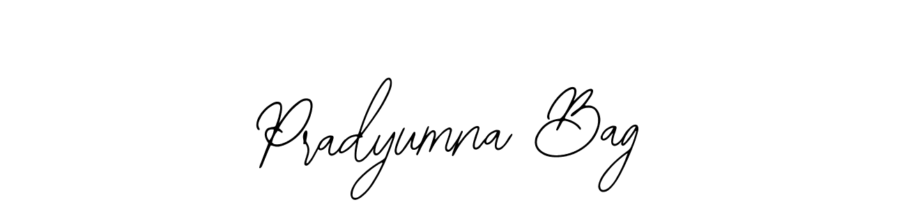 Use a signature maker to create a handwritten signature online. With this signature software, you can design (Bearetta-2O07w) your own signature for name Pradyumna Bag. Pradyumna Bag signature style 12 images and pictures png