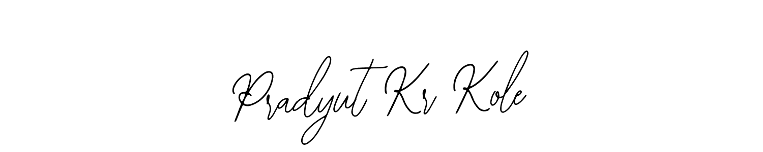 You should practise on your own different ways (Bearetta-2O07w) to write your name (Pradyut Kr Kole) in signature. don't let someone else do it for you. Pradyut Kr Kole signature style 12 images and pictures png