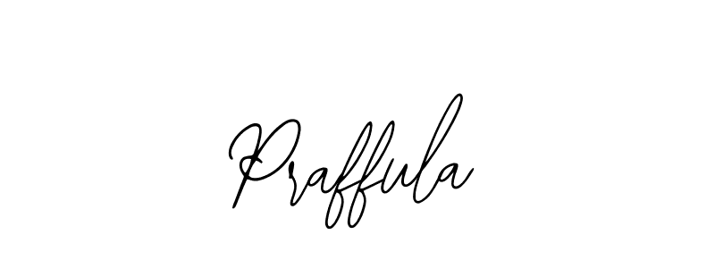 How to make Praffula name signature. Use Bearetta-2O07w style for creating short signs online. This is the latest handwritten sign. Praffula signature style 12 images and pictures png