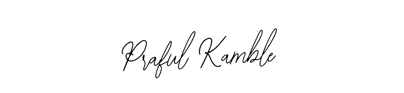 This is the best signature style for the Praful Kamble name. Also you like these signature font (Bearetta-2O07w). Mix name signature. Praful Kamble signature style 12 images and pictures png