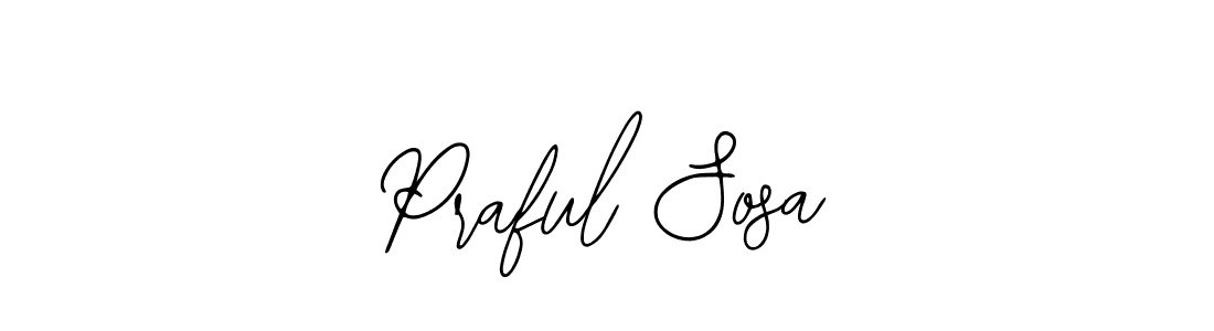 Also we have Praful Sosa name is the best signature style. Create professional handwritten signature collection using Bearetta-2O07w autograph style. Praful Sosa signature style 12 images and pictures png