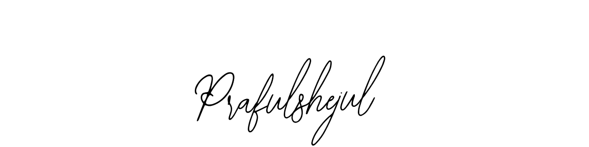 How to make Prafulshejul name signature. Use Bearetta-2O07w style for creating short signs online. This is the latest handwritten sign. Prafulshejul signature style 12 images and pictures png