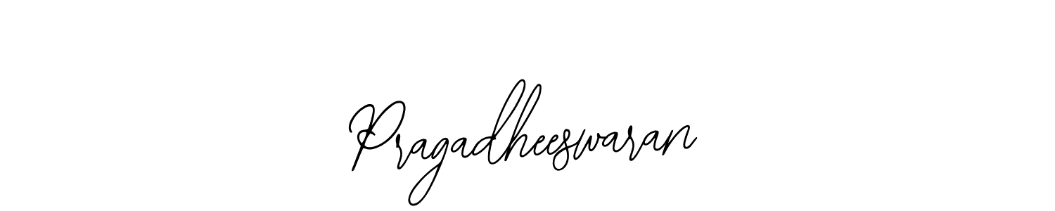 How to make Pragadheeswaran name signature. Use Bearetta-2O07w style for creating short signs online. This is the latest handwritten sign. Pragadheeswaran signature style 12 images and pictures png