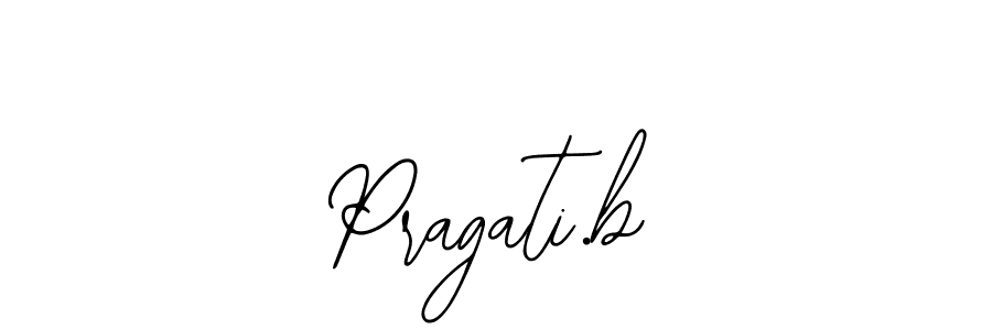 The best way (Bearetta-2O07w) to make a short signature is to pick only two or three words in your name. The name Pragati.b include a total of six letters. For converting this name. Pragati.b signature style 12 images and pictures png