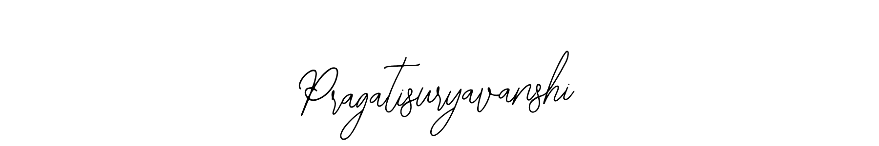 Design your own signature with our free online signature maker. With this signature software, you can create a handwritten (Bearetta-2O07w) signature for name Pragatisuryavanshi. Pragatisuryavanshi signature style 12 images and pictures png