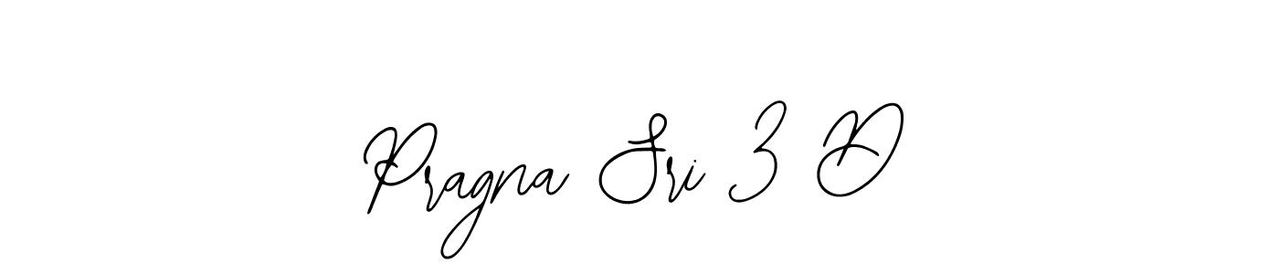 How to make Pragna Sri 3 D name signature. Use Bearetta-2O07w style for creating short signs online. This is the latest handwritten sign. Pragna Sri 3 D signature style 12 images and pictures png