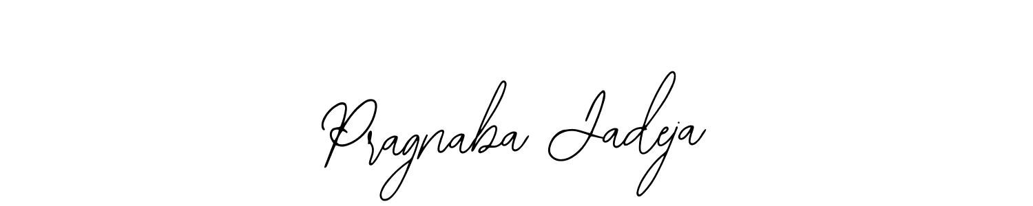 You should practise on your own different ways (Bearetta-2O07w) to write your name (Pragnaba Jadeja) in signature. don't let someone else do it for you. Pragnaba Jadeja signature style 12 images and pictures png