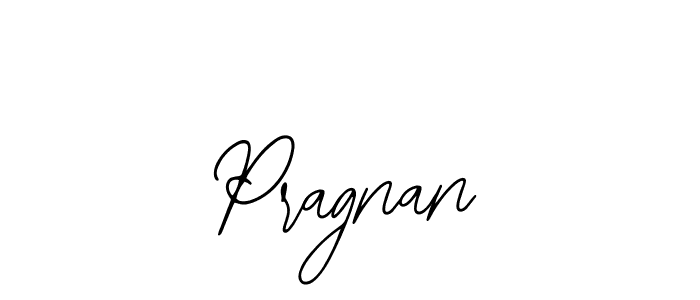 How to make Pragnan name signature. Use Bearetta-2O07w style for creating short signs online. This is the latest handwritten sign. Pragnan signature style 12 images and pictures png