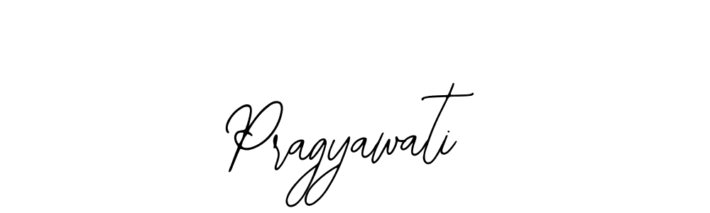 How to make Pragyawati name signature. Use Bearetta-2O07w style for creating short signs online. This is the latest handwritten sign. Pragyawati signature style 12 images and pictures png