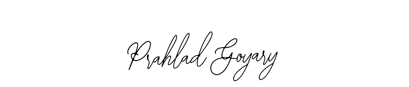 Use a signature maker to create a handwritten signature online. With this signature software, you can design (Bearetta-2O07w) your own signature for name Prahlad Goyary. Prahlad Goyary signature style 12 images and pictures png