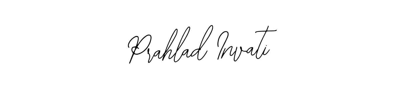 The best way (Bearetta-2O07w) to make a short signature is to pick only two or three words in your name. The name Prahlad Invati include a total of six letters. For converting this name. Prahlad Invati signature style 12 images and pictures png