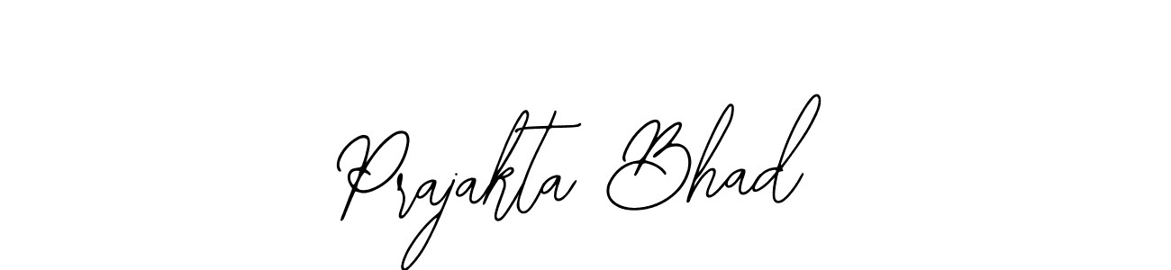 The best way (Bearetta-2O07w) to make a short signature is to pick only two or three words in your name. The name Prajakta Bhad include a total of six letters. For converting this name. Prajakta Bhad signature style 12 images and pictures png