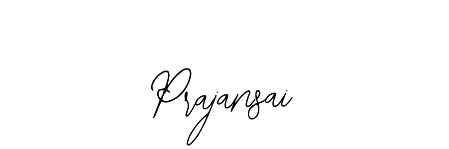 Use a signature maker to create a handwritten signature online. With this signature software, you can design (Bearetta-2O07w) your own signature for name Prajansai. Prajansai signature style 12 images and pictures png