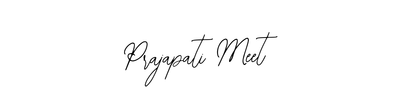 if you are searching for the best signature style for your name Prajapati Meet. so please give up your signature search. here we have designed multiple signature styles  using Bearetta-2O07w. Prajapati Meet signature style 12 images and pictures png