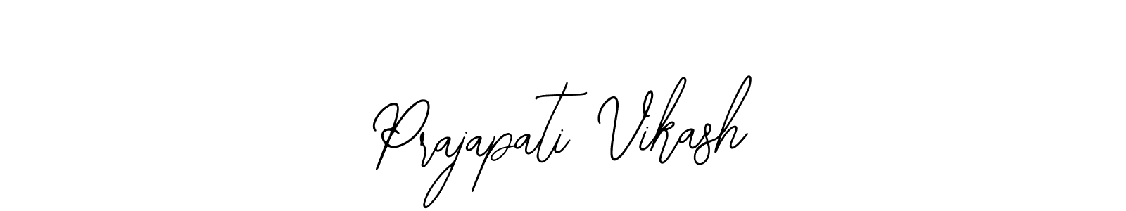 How to make Prajapati Vikash name signature. Use Bearetta-2O07w style for creating short signs online. This is the latest handwritten sign. Prajapati Vikash signature style 12 images and pictures png